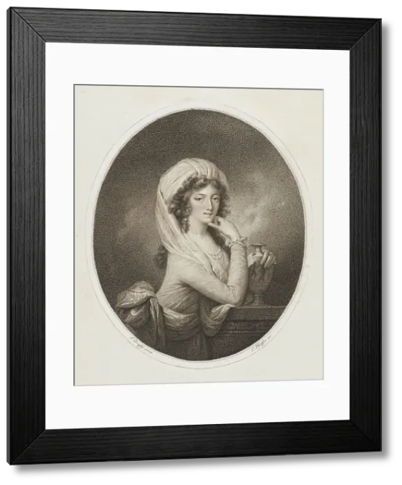 Framed Print : Princess of Liechtenstein, 18th century. Creator: Carl Hermann Pfeiffer Framed Print : Princess of Liechtenstein, 18th century. Creator: Carl Hermann Pfeiffer