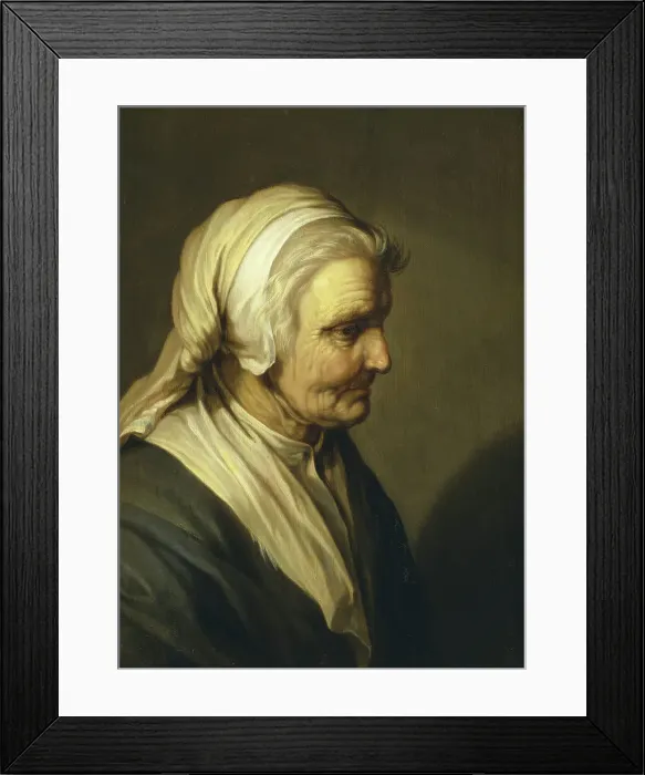 Framed Print : Old Woman, 1635. Creator: Abraham Bloemaert Framed Print : Old Woman, 1635. Creator: Abraham Bloemaert