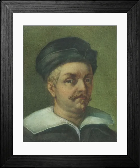 Framed Print : Portrait of Giovanni Battista Sirani, 1789. Creator: Carlo Lasinio Framed Print : Portrait of Giovanni Battista Sirani, 1789. Creator: Carlo Lasinio