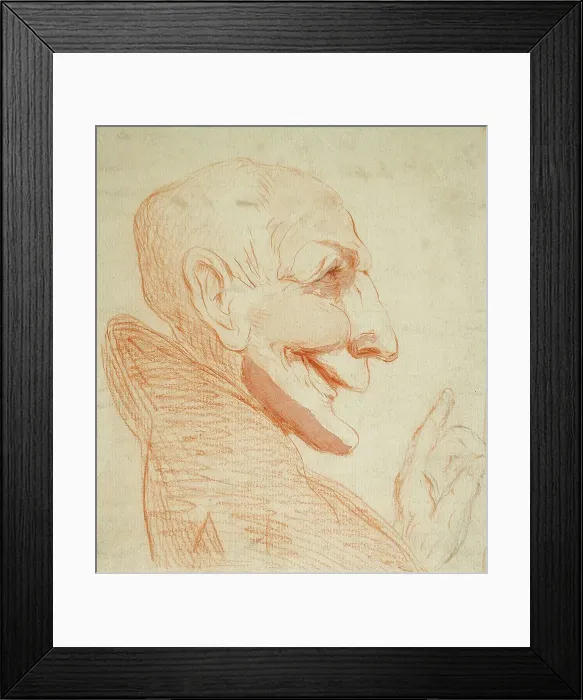 Framed Print : A Bald-headed Ecclesiastic, between 1625 and 1713. Creator: Unknown Framed Print : A Bald-headed Ecclesiastic, between 1625 and 1713. Creator: Unknown