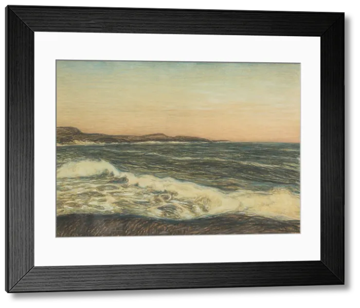 Framed Print : Seashore and Ground-Swell, late 19th-early 20th century. Creator: Karl Nordström Framed Print : Seashore and Ground-Swell, late 19th-early 20th century. Creator: Karl Nordström