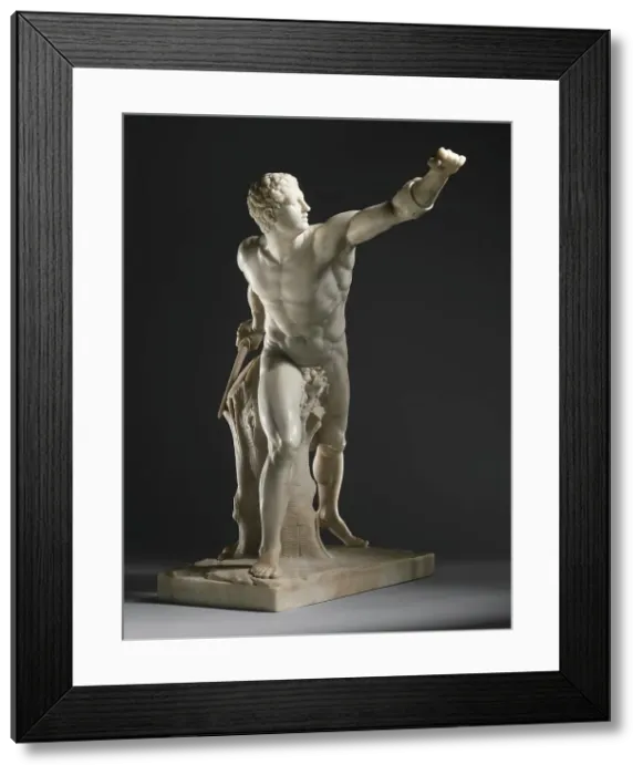 Framed Print : The Borghese Gladiator, 1751. Creator: Sigisbert-Martial Michel Framed Print : The Borghese Gladiator, 1751. Creator: Sigisbert-Martial Michel