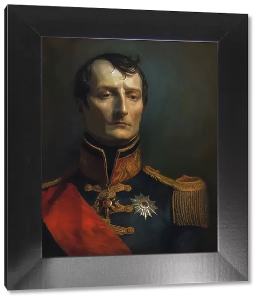 AI IMAGE - A portrait of Napoleon Bonaparte, early 19th century, (2023). Creator: Heritage Images