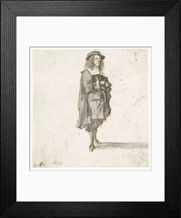 Framed Print : Standing man, 1633-1687. Creator: Gillis Neyts Framed Print : Standing man, 1633-1687. Creator: Gillis Neyts