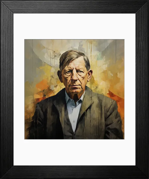 Framed Print : AI IMAGE - Portrait of W H Auden, c1970s, (2023). Creator: Heritage Images Framed Print : AI IMAGE - Portrait of W H Auden, c1970s, (2023). Creator: Heritage Images