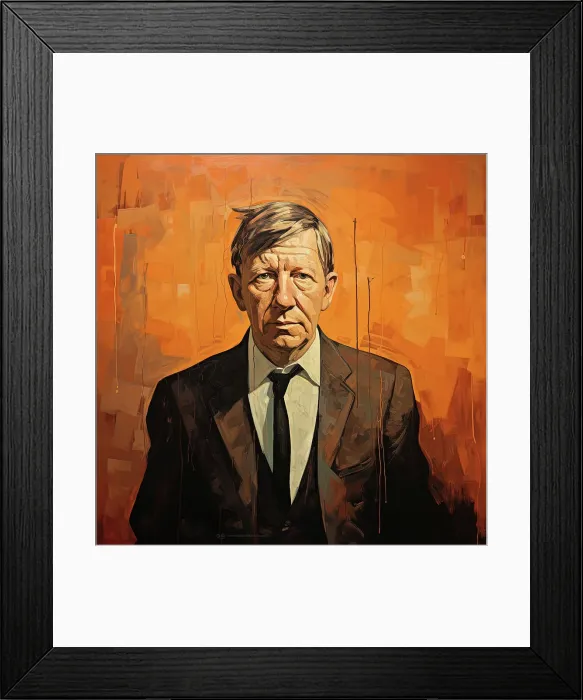 Framed Print : AI IMAGE - Portrait of W H Auden, c1960s, (2023). Creator: Heritage Images Framed Print : AI IMAGE - Portrait of W H Auden, c1960s, (2023). Creator: Heritage Images