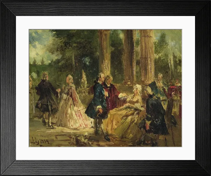 Framed Print : Rococo'. Study, 1854. Creator: Ludwig von Hagn. Rococo'. Study, 1854. Creator: Ludwig von Hagn Framed Print : Rococo'. Study, 1854. Creator: Ludwig von Hagn. Rococo'. Study, 1854. Creator: Ludwig von Hagn