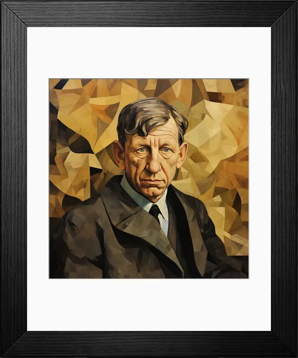 Framed Print : AI IMAGE - Portrait of W H Auden, c1960s, (2023). Creator: Heritage Images Framed Print : AI IMAGE - Portrait of W H Auden, c1960s, (2023). Creator: Heritage Images