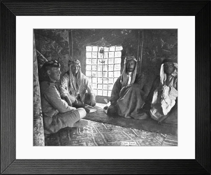 Framed Print : Distant Fronts, In Hejaz; One of the sons of the King of Hejaz: the Emir Faisal, 1917. Creator: Unknown Framed Print : Distant Fronts, In Hejaz; One of the sons of the King of Hejaz: the Emir Faisal, 1917. Creator: Unknown