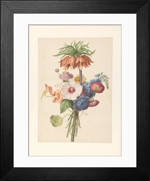 Framed Print : Bouquet, 1793-1842. Creator: Henriëtte Geertruida Knip Framed Print : Bouquet, 1793-1842. Creator: Henriëtte Geertruida Knip