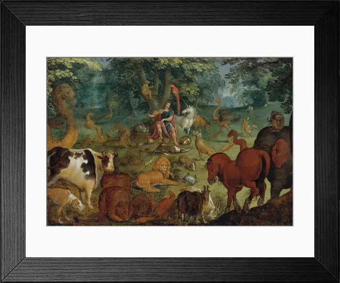 Framed Print : Orpheus Charming the Beasts. Creator: Unknown Framed Print : Orpheus Charming the Beasts. Creator: Unknown