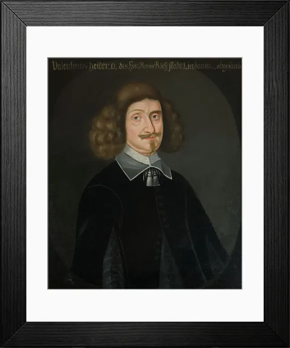 Framed Print : Valentin Heider, 1605-1665, c17th century. Creator: Anon Framed Print : Valentin Heider, 1605-1665, c17th century. Creator: Anon