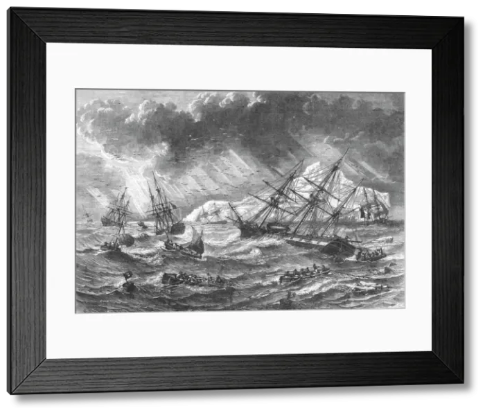 Framed Print : Coast View of Iceland; An Icelanders Notes on Iceland, 1875. Creator: Unknown Framed Print : Coast View of Iceland; An Icelanders Notes on Iceland, 1875. Creator: Unknown