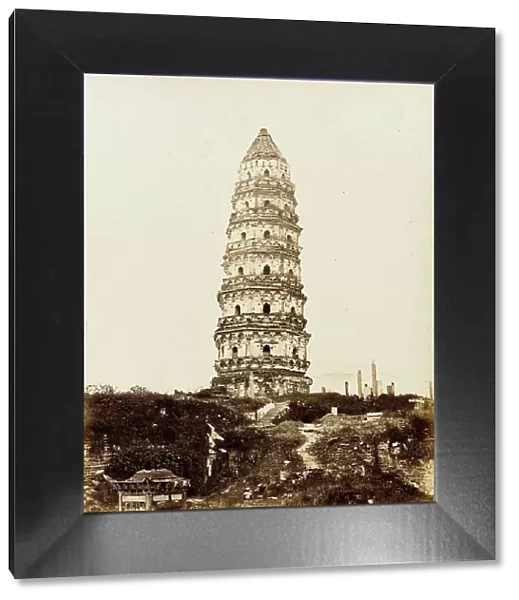 Cantonese Masonry Pagoda, 1860. Creator: Felice Beato
