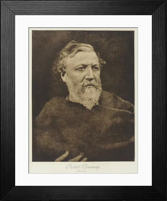 Framed Print : Robert Browning, c.1880. Creator: Julia Margaret Cameron