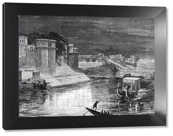 Illuminations at Benares in honour of the Prince of Wales...1876. Creator: Unknown