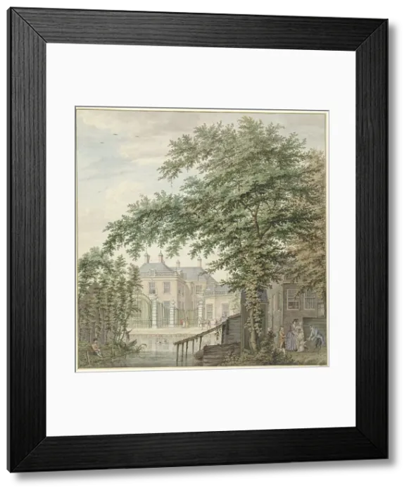 Framed Print : View of Luxemburg House at Maarssen on the Vecht, 1757-1822. Creator: Hermanus Petrus Schouten Framed Print : View of Luxemburg House at Maarssen on the Vecht, 1757-1822. Creator: Hermanus Petrus Schouten