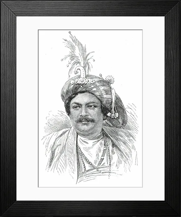 Framed Print : Rajah Harendra Krishna, 1876. Creator: Unknown Framed Print : Rajah Harendra Krishna, 1876. Creator: Unknown