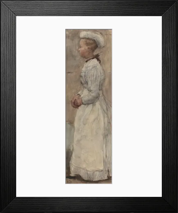 Framed Print : Maid, 1875-1934. Creator: Isaac Lazerus Israels Framed Print : Maid, 1875-1934. Creator: Isaac Lazerus Israels