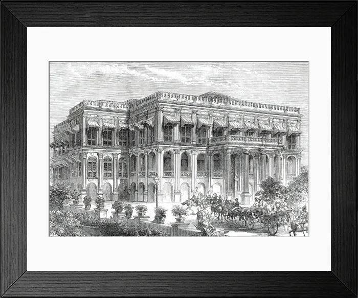 Framed Print : Visit of the Prince of Wales to Sans Souci, Bombay...1876. Creator: Unknown