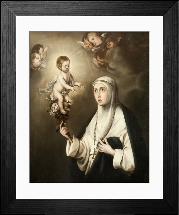 Framed Print : St Rosa of Lima. Creator: Anon Framed Print : St Rosa of Lima. Creator: Anon