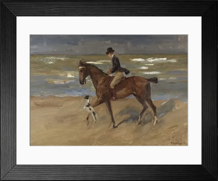 Framed Print : Rider on the Beach, 1911. Creator: Max Liebermann Framed Print : Rider on the Beach, 1911. Creator: Max Liebermann