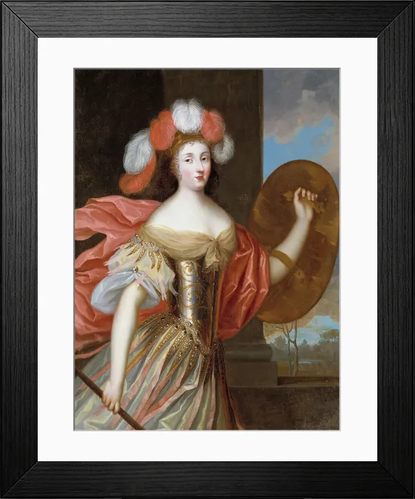 Framed Print : Olympia Mancini, 1640-1708, c17th century. Creator: Anon Framed Print : Olympia Mancini, 1640-1708, c17th century. Creator: Anon