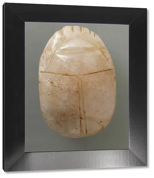 Uninscribed Quartz Scarab (image 1 of 2), c1991-1786 BCE. Creator: Unknown