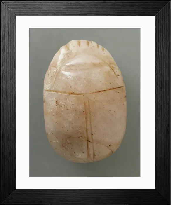 Framed Print : Uninscribed Quartz Scarab (image 1 of 2), c1991-1786 BCE. Creator: Unknown Framed Print : Uninscribed Quartz Scarab (image 1 of 2), c1991-1786 BCE. Creator: Unknown