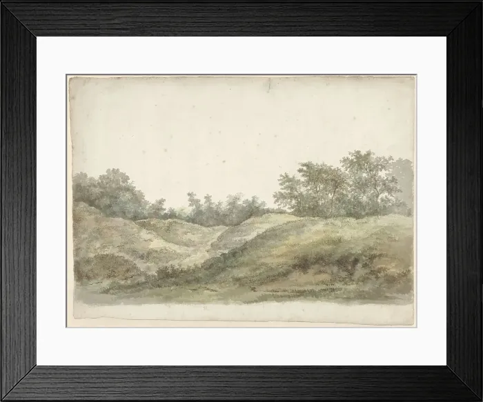 Framed Print : Dune landscape, 1784-1826. Creator: Jacob Ernst Marcus Framed Print : Dune landscape, 1784-1826. Creator: Jacob Ernst Marcus