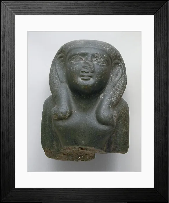 Framed Print : Bust of a Woman, Egypt, 12th Dynasty (1991-1786 BCE). Creator: Unknown Framed Print : Bust of a Woman, Egypt, 12th Dynasty (1991-1786 BCE). Creator: Unknown