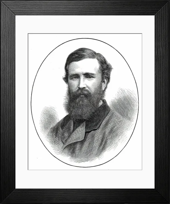 Framed Print : Lieutenant V. H. Cameron, R.N. 1876. Creator: Unknown Framed Print : Lieutenant V. H. Cameron, R.N. 1876. Creator: Unknown
