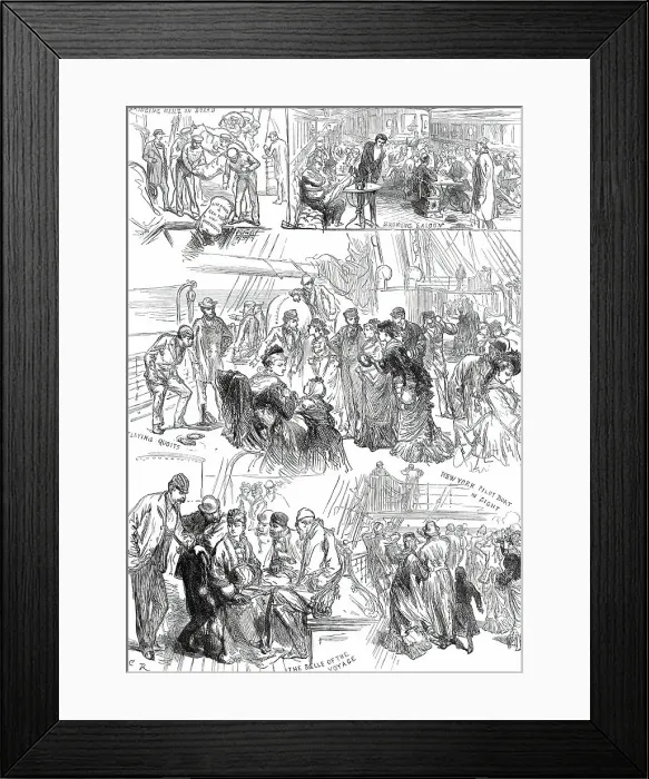 Framed Print : On the Way to the Philadelphia Exhibition, 1876. Creator: C.R Framed Print : On the Way to the Philadelphia Exhibition, 1876. Creator: C.R
