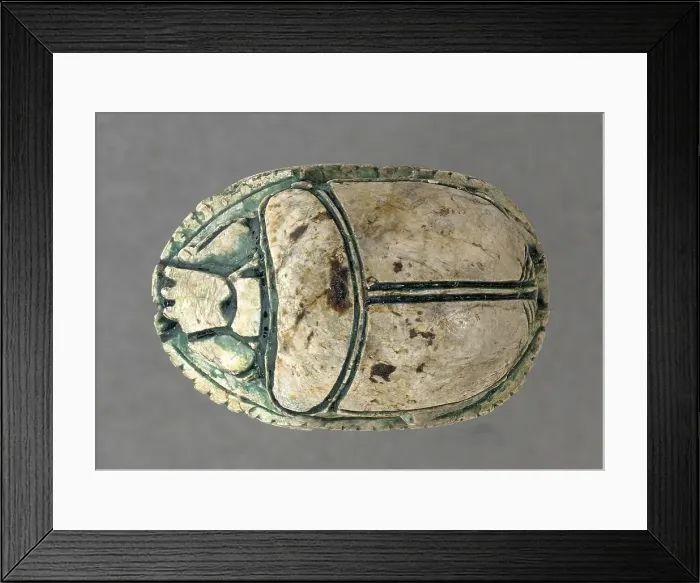Framed Print : Hyksos Scarab with Foreign King's Name (image 2 of 2), 13th-16th Dynasties (1786-1569 B.C.). Creator: Unknown Framed Print : Hyksos Scarab with Foreign King's Name (image 2 of 2), 13th-16th Dynasties (1786-1569 B.C.). Creator: Unknown