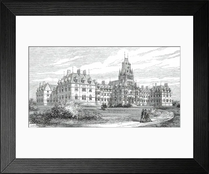 Framed Print : The Royal Albert Asylum for Idiots, Lancaster, 1876. Creator: Unknown Framed Print : The Royal Albert Asylum for Idiots, Lancaster, 1876. Creator: Unknown