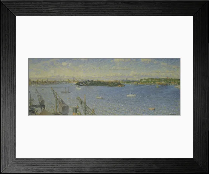 Framed Print : Stockholm Ström from Fjällgatan, 1925. Creator: Nils Kreuger Framed Print : Stockholm Ström from Fjällgatan, 1925. Creator: Nils Kreuger