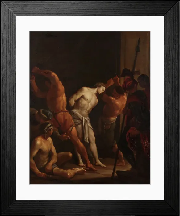Framed Print : The Flagellation of Christ. Creator: Unknown Framed Print : The Flagellation of Christ. Creator: Unknown