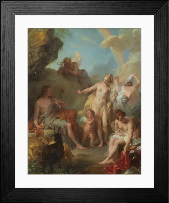 Framed Print : The Judgement of Paris, 1728. Creator: Noël-Nicolas Coypel Framed Print : The Judgement of Paris, 1728. Creator: Noël-Nicolas Coypel