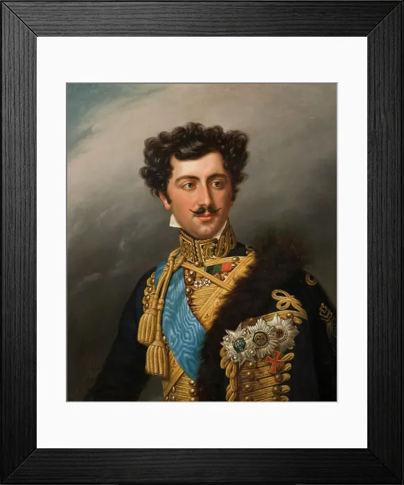Framed Print : Oskar I, 1799-1859, King of Sweden, c19th century. Creator: Anon Framed Print : Oskar I, 1799-1859, King of Sweden, c19th century. Creator: Anon
