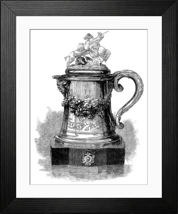 Framed Print : The Royal Yacht Squadron Regatta - the Emperor's Cup, 1858. Creator: Unknown Framed Print : The Royal Yacht Squadron Regatta - the Emperor's Cup, 1858. Creator: Unknown