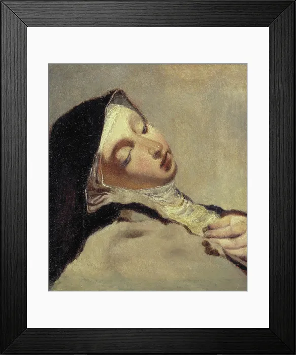Framed Print : St Teresa in ecstasy, late 19th century. Creator: Ernst Josephson Framed Print : St Teresa in ecstasy, late 19th century. Creator: Ernst Josephson