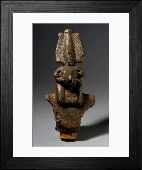 Framed Print : Standard of a Ram Headed God, 26th Dynasty-Ptolemaic Period (664-30 BCE). Creator: Unknown Framed Print : Standard of a Ram Headed God, 26th Dynasty-Ptolemaic Period (664-30 BCE). Creator: Unknown
