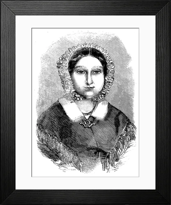 Framed Print : The Late Madame Ida Pfeiffer - from a painting, 1858. Creator: Unknown Framed Print : The Late Madame Ida Pfeiffer - from a painting, 1858. Creator: Unknown
