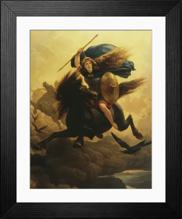 Framed Print : Valkyrie, 1865. Creator: Peter Nicolai Arbo Framed Print : Valkyrie, 1865. Creator: Peter Nicolai Arbo