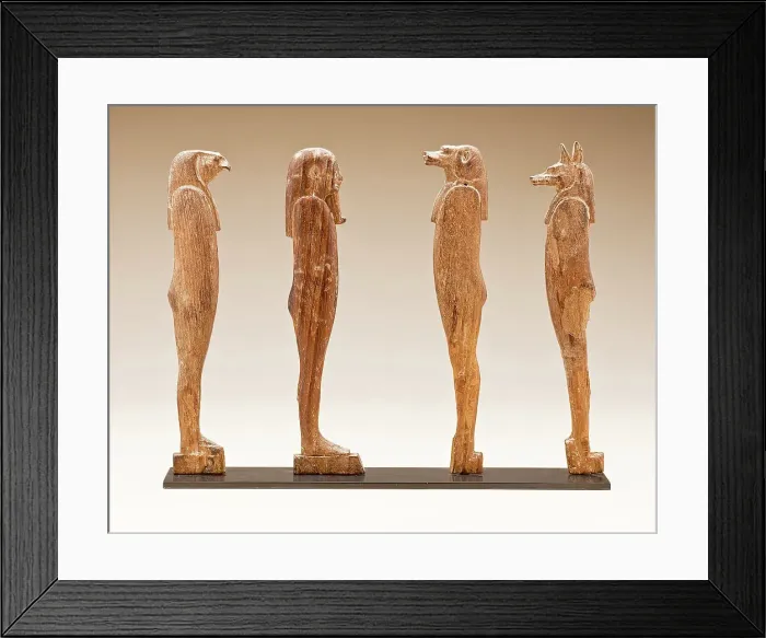 Framed Print : Four Sons of Horus, 26th dynasty (c.664-525 B.C.). Creator: Unknown Framed Print : Four Sons of Horus, 26th dynasty (c.664-525 B.C.). Creator: Unknown