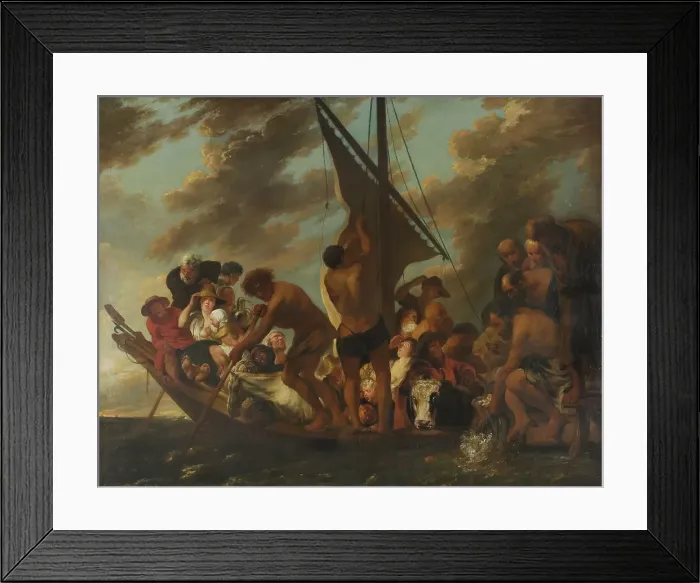 Framed Print : St Peter Finding the Tribute Money in the Mouth of the Fish. Creator: Anon Framed Print : St Peter Finding the Tribute Money in the Mouth of the Fish. Creator: Anon