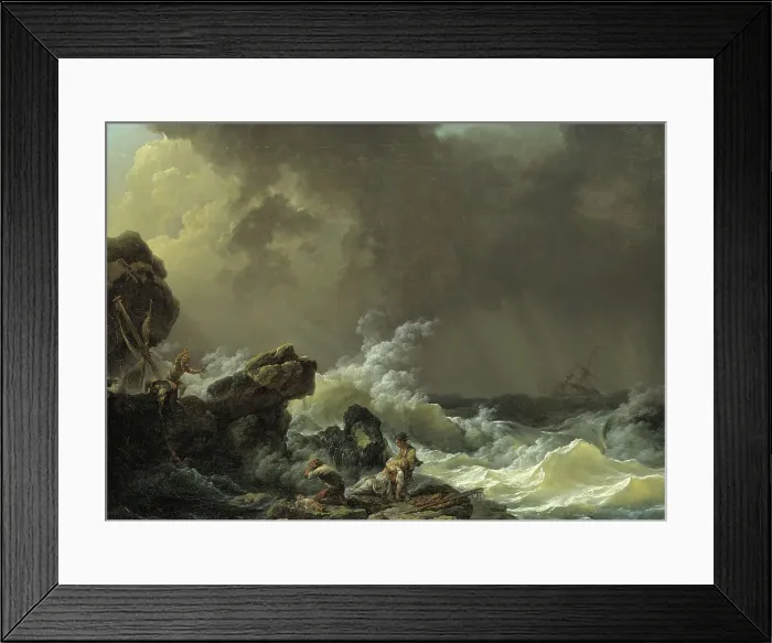 Framed Print : Shipwreck, before 1812. Creator: Philip James de Loutherbourg Framed Print : Shipwreck, before 1812. Creator: Philip James de Loutherbourg