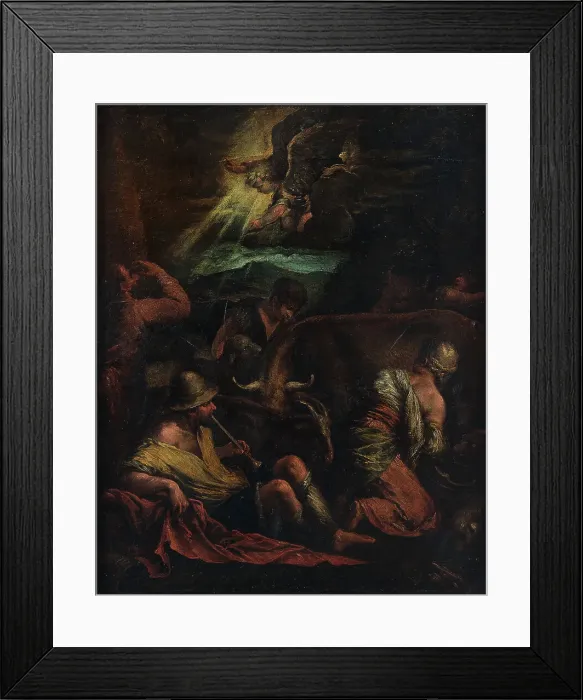 Framed Print : The Annunciation to the Shepherds. Creator: Unknown Framed Print : The Annunciation to the Shepherds. Creator: Unknown
