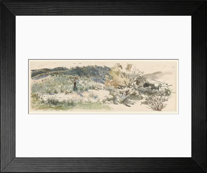 Framed Print : Dune landscape, 1893. Creator: Jan Hoynck van Papendrecht Framed Print : Dune landscape, 1893. Creator: Jan Hoynck van Papendrecht