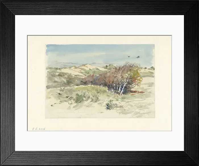 Framed Print : Dune landscape between Bloemendaal and Ijmuiden, 1891. Creator: Jan Hoynck van Papendrecht Framed Print : Dune landscape between Bloemendaal and Ijmuiden, 1891. Creator: Jan Hoynck van Papendrecht